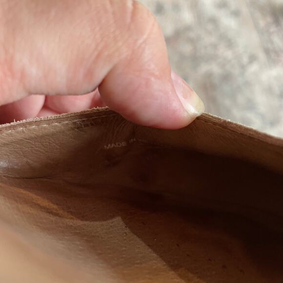 Eileen Fisher Nessa Espadrille Wedge Suede Leather Sandals Tan Beige Size 7 - Picture 12 of 12